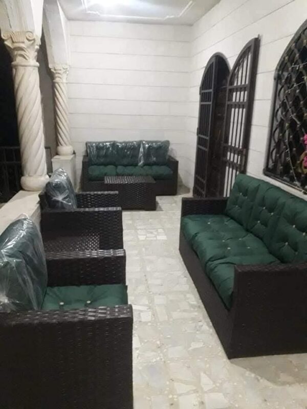 طقم رتان 5 مقاعد جميل وفخم جدا وانيق